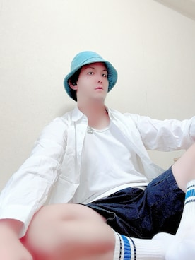 「アイテム（帽子）」を使った、ヴァンパイアようくんさん（メンズ・177cm・30代）の秋コーディネート
