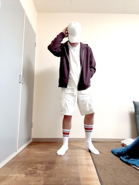 「アイテム（ソックス/靴下）」を使った、ヴァンパイアようくんさん（メンズ・177cm・30代）の秋コーディネート