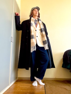 「COMME CA DU MODE（コムサデモード）のアイテム」を使った、ヴァンパイアようくんさん（メンズ・177cm）の冬コーディネート