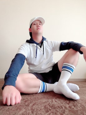 「アイテム（帽子）」を使った、ヴァンパイアようくんさん（メンズ・177cm・30代）の秋コーディネート