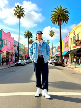 「FILA（フィラ）のアイテム」を使った、ヴァンパイアようくんさん（メンズ・177cm）の冬コーディネート