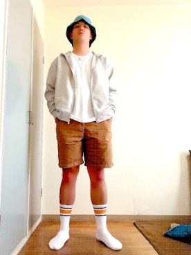 「アイテム（ソックス/靴下）」を使った、ヴァンパイアようくんさん（メンズ・177cm・30代）の秋コーディネート