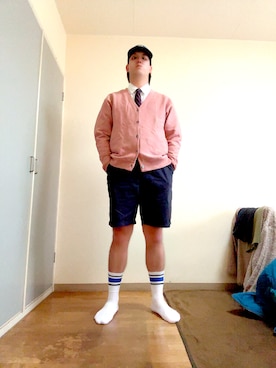 「アイテム（ネクタイ）」を使った、ヴァンパイアようくんさん（メンズ・177cm・30代）の秋コーディネート