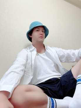 「アイテム（帽子）」を使った、よたろすさん（メンズ・177cm・30代）の秋コーディネート