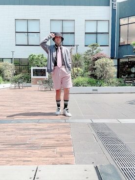 「アイテム（帽子）」を使った、ヴァンパイアようくんさん（メンズ・177cm・30代）の秋コーディネート