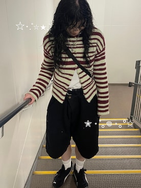 「アイテム（ソックス/靴下）」を使った、Fukaさん（レディース・164cm）の秋コーディネート