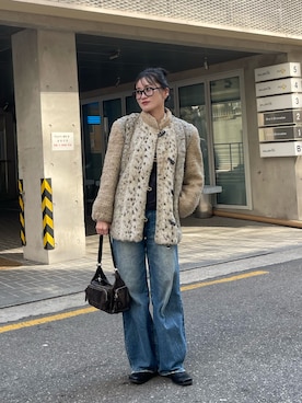 「韓国旅行」｜Fuka ◟̽◞̽さん（レディース・164cm）の春コーディネート