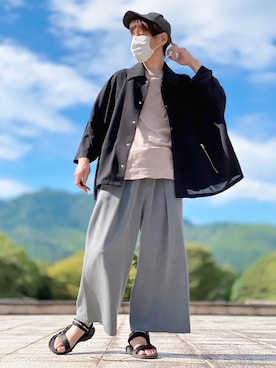 「revertical（リバーティカル）のアイテム」を使った、しょう🐤🐦🐧しばらく休みますさん（メンズ・173cm）の夏コーディネート