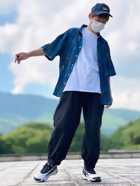 しょう🐤🐦🐧しばらく休みますさん(メンズ・173cm)の夏コーディネート