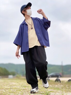 しょう🐤🐦🐧しばらく休みますさん（メンズ・173cm）の夏コーディネート