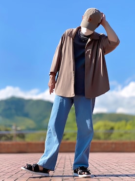 「MODELLO（モデロ）のアイテム」を使った、しょう🐤🐦🐧しばらく休みますさん（メンズ・173cm）の夏コーディネート