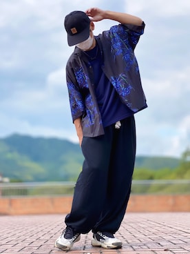 「neos（ネオス）のアイテム（スウェットパンツ）」を使った、しょう🐤🐦🐧しばらく休みますさん（メンズ・173cm）の秋コーディネート