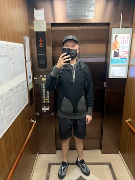 「Two Moon（トゥームーン）のアイテム」を使った、杰森屎塔森さん（メンズ・187cm）の春コーディネート