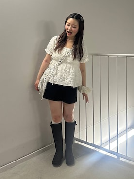 「Heather（ヘザー）のアイテム」を使った、こぼちゃんさん（レディース・156cm）の夏コーディネート