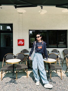 「moussy」｜「アイテム（オールインワン・サロペット）」を使った、太元🤍🇹🇼さん（レディース・161cm）の春コーディネート