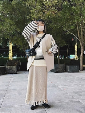 「タートルネック」｜「アイテム（クラッチバッグ）」を使った、太元🤍🇹🇼さん（レディース・161cm）の冬コーディネート
