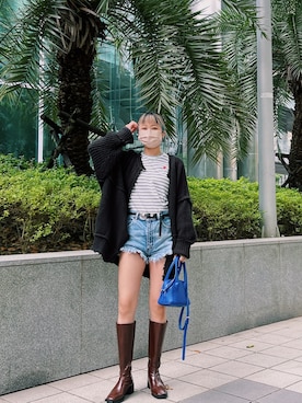 太元🤍🇹🇼さん（レディース・161cm）の秋コーディネート