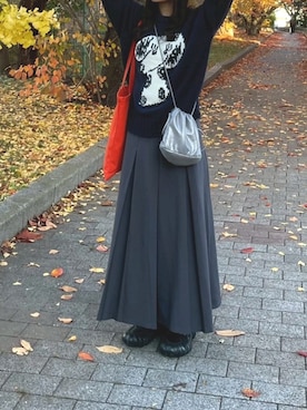 「アイテム（レッグウェア）」を使った、sakuraさん（レディース・161cm）の秋コーディネート