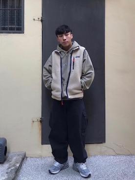「ADER error（アーダーエラー）のアイテム（レッグウェア）」を使った、ヒュウ𓃉ꙭ𓃉さん（メンズ・173cm）の冬コーディネート