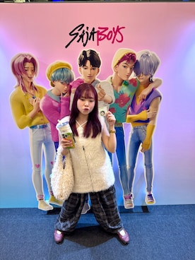 「アイテム（チノパンツ）」を使った、hazel Sau さん（レディース・155cm）の冬コーディネート