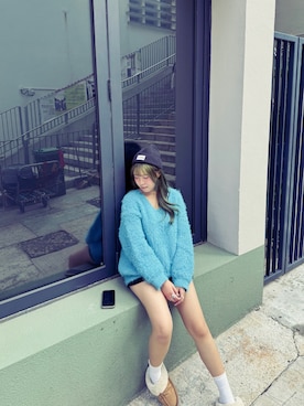 「アイテム（ニットキャップ/ビーニー）」を使った、hazel Sau さん（レディース・155cm・20代）の秋コーディネート