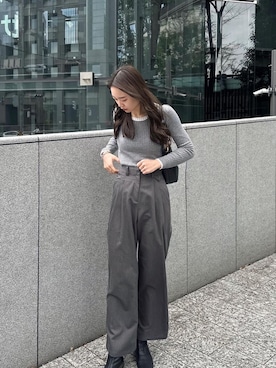 「CLEA（クレア）のアイテム」を使った、CLEAさん（レディース・160cm）の春コーディネート