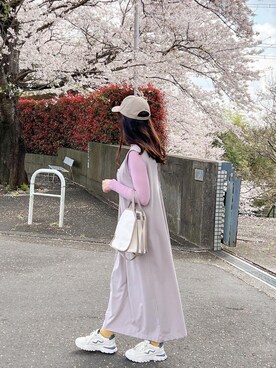 「CLEA（クレア）のアイテム」を使った、CLEAさん（レディース・160cm）の春コーディネート