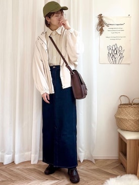 「CLEA（クレア）のアイテム」を使った、CLEAさん（レディース・160cm）の春コーディネート