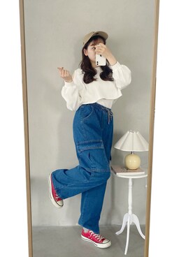 「CLEA（クレア）のアイテム」を使った、CLEAさん（レディース・160cm）の春コーディネート