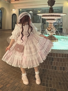 「Angelic Pretty（アンジェリックプリティ）のアイテム」を使った、⭐︎👀さん（レディース・150cm）の春コーディネート