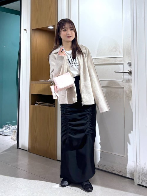 ローリーズファーム　今期　エリZIPニットブルゾン LOWRYS FARM｜エリZIPニットブルゾン | Rakuten Fashion(楽天