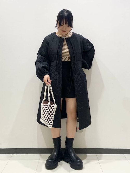 LOWRYS FARM ���~�l��{��[�݂����T�V���c/�J�b�g�\�[�u�{�[�_�[�e���R�����O�X���[�u�@191366�iLOWRYS FARM�b���[���[�Y�t�@�[���j�v���g�����R�[�f�B�l�[�g