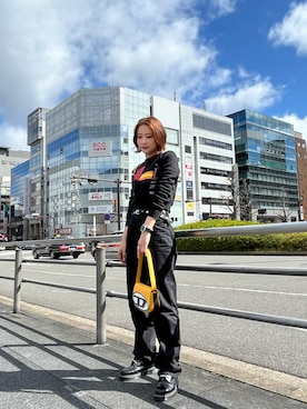 「DIESEL京都ポルタ」｜MIOさん（レディース・158cm）の春コーディネート