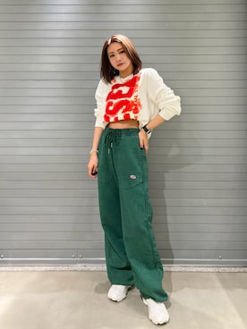 「DIESEL京都ポルタ」｜MIOさん（レディース・158cm）の秋コーディネート