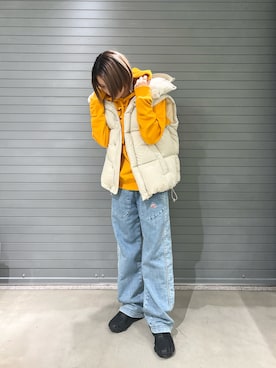 「DIESEL京都ポルタ」｜MIOさん（レディース・158cm）の秋コーディネート