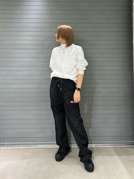 「DIESEL京都ポルタ」｜MIOさん（レディース・158cm）の秋コーディネート