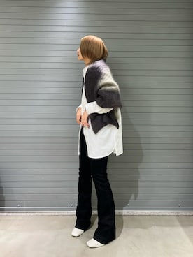「DIESEL京都ポルタ」｜MIOさん（レディース・158cm）の秋コーディネート