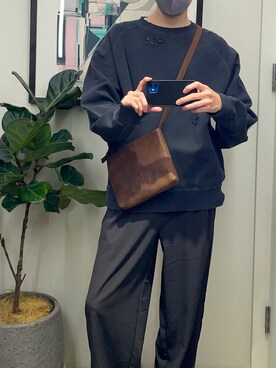 「MONKEY TIME（モンキータイム）のアイテム（スウェット）」を使った、ラハウエさん（メンズ・174cm）の秋コーディネート