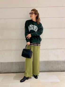 「united arrows」｜「アイテム（その他シューズ）」を使った、miyamotoさん（レディース・164cm）の秋コーディネート