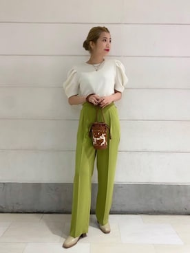 「united arrows」｜「アイテム（その他シューズ）」を使った、miyamotoさん（レディース・164cm）の夏コーディネート
