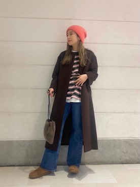 「united arrows」｜「アイテム（スリッポン）」を使った、miyamotoさん（レディース・164cm）の秋コーディネート