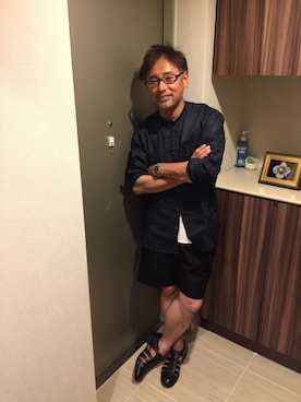 「LARS LARSEN（ラースラーセン）のアイテム」を使った、atunndoさん（メンズ・170cm）の夏コーディネート