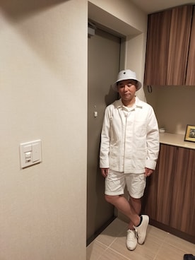 「セットアップコーデ」｜「アイテム（ブルゾン）」を使った、atunndoさん（メンズ・170cm）の春コーディネート