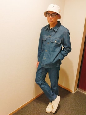 「UNIQLO（ユニクロ）のアイテム（スニーカー、ホワイト系）」を使った、atunndoさん（メンズ・170cm）の春コーディネート