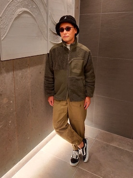 「ENGINEERED GARMENTS」｜「アイテム（その他アウター）」を使った、atunndoさん（メンズ・170cm）の秋コーディネート