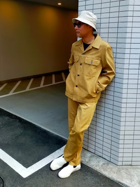 「ワーク」｜「アイテム（ブルゾン）」を使った、atunndoさん（メンズ・170cm）の秋コーディネート