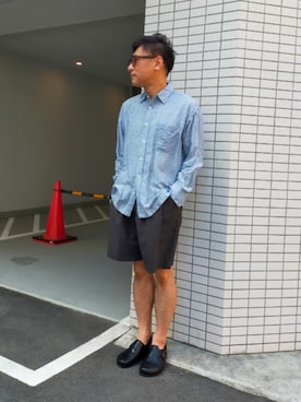 「アイテム（メガネ）」を使った、atunndoさん（メンズ・170cm）の夏コーディネート