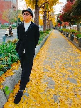 「アイテム（テーラードジャケット）」を使った、atunndoさん（メンズ・170cm）の冬コーディネート