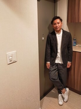 「スタンスミス」｜「アイテム（その他アウター）」を使った、atunndoさん（メンズ・170cm）の秋コーディネート