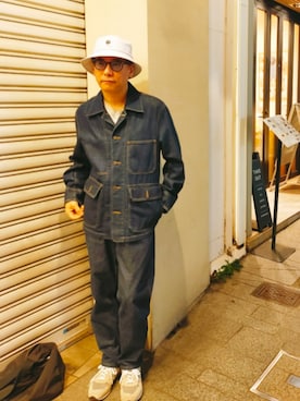 「OVERRIDE（オーバーライド）のアイテム」を使った、atunndoさん（メンズ・170cm）の春コーディネート